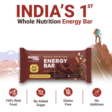 Beyond Food: Energy Bars - Classic Cocoa (Pack of 6)