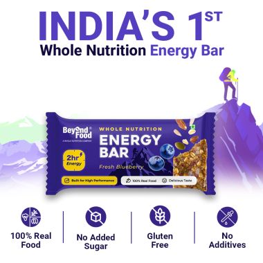 Beyond Food: Energy Bars - Fresh Blueberry (Pack of 6)