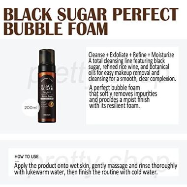 Skinfood: BLACK SUGAR PERFECT BUBBLE FOAM