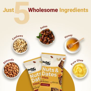 Beyond Food: Nuts & Dates Bites - Pack of 12