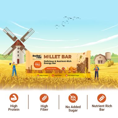 Beyond Food: Millet Bar - Peanut Butter (Pack of 6)
