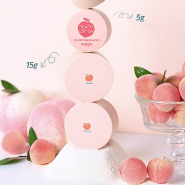 Skinfood: PEACH COTTON MULTI FINISH POWDER(15G)