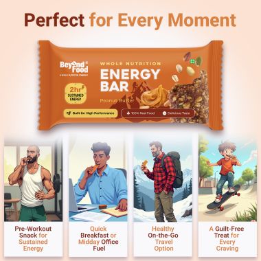 Beyond Food: Energy Bars - Peanut Butter (Pack of 6)