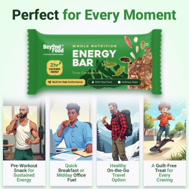 Beyond Food: Energy Bars - True Cardamom (Pack of 6)