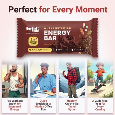 Beyond Food: Energy Bars - Classic Cocoa (Pack of 6)