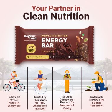 Beyond Food: Energy Bars - Classic Cocoa (Pack of 6)