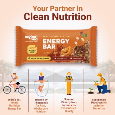 Beyond Food: Energy Bars - Peanut Butter (Pack of 6)