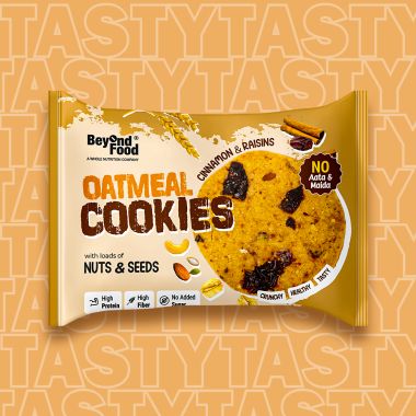 Beyond Food: Oatmeal Cookies - Cinnamon & Raisins (Pack of 12)