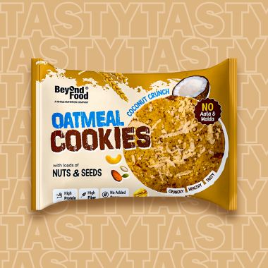 Beyond Food: Oatmeal Cookies - Coconut Crunch (Pack of 12)