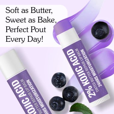 Bake Cosmetics: 2% Kojic Acid Tinted Butter Lip Brightening Balm with 1% Alpha Arbutin & Glycolic Acid 24 Hours Moisturization For Dark, Pigmented, Dry, Flaky Lips | De-Tan Lip Balm