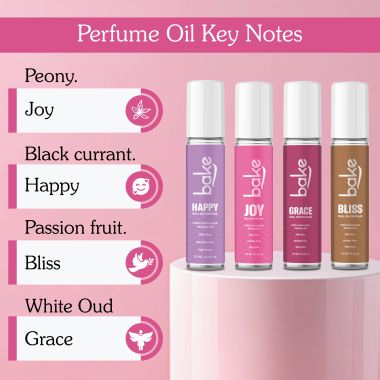 Bake Cosmetics: Joy 100% Concentrated Perfume Oil Roll on Fragrance For Men & Women-Peony
