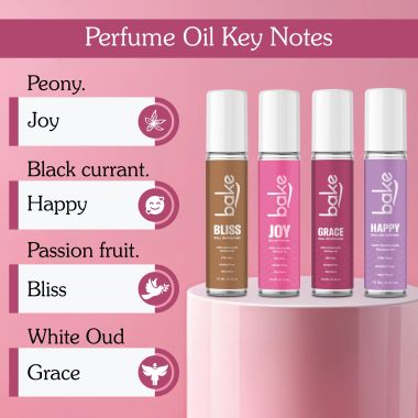 Bake Cosmetics: Grace 100% Concentrated Perfume Oil Roll on Fragrance For Men & Women-White Oud