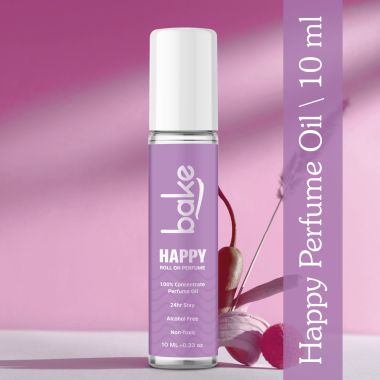 Bake Cosmetics: Happy 100% Concentrated Perfume Oil Roll on Fragrance For Men & Women-Black Currant