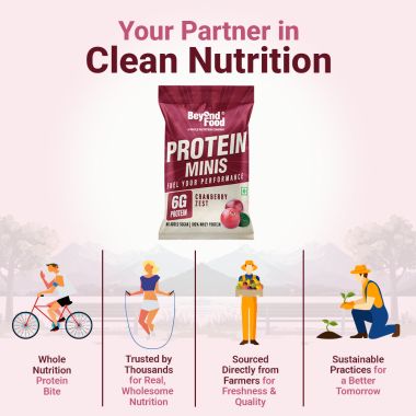 Beyond Food: Protein Minis - Cranberry Zest (Pack of 6)