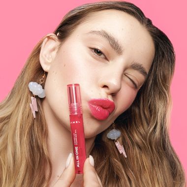 Lamel: All in One Lip Tinted Plumping Oil 401-Peachy