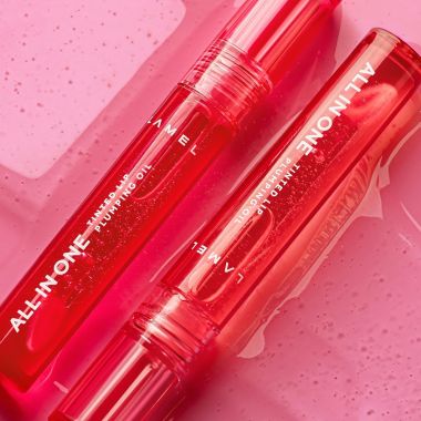 Lamel: All in One Lip Tinted Plumping Oil 401-Peachy