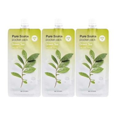Missha: Pure Source Pocket Pack (Green Tea) - 10ml (Pack 3)