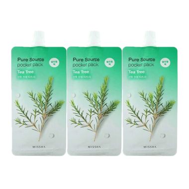 Missha: Pure Source Pocket Pack (Tea Tree) - 10ml (Pack 3)