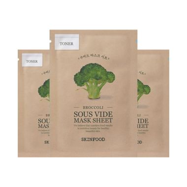 Skinfood: Broccoli sous vide mask sheet 18ml pack of 3