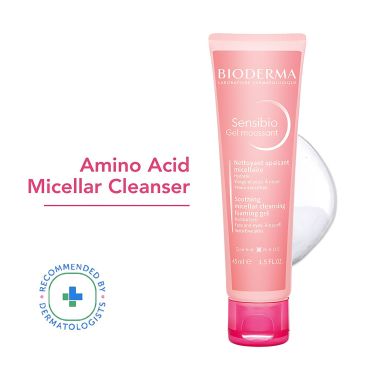 Bioderma: Sensibio Gel Moussant SLS Free Cleanser With Vitamin E-24h Hydration-Micellar Gel - 45ml