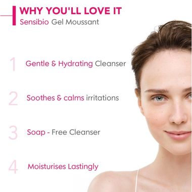Bioderma: Sensibio Gel Moussant SLS Free Cleanser With Vitamin E-24h Hydration-Micellar Gel - 45ml