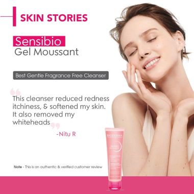Bioderma: Sensibio Gel Moussant SLS Free Cleanser With Vitamin E-24h Hydration-Micellar Gel - 45ml