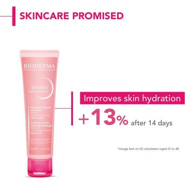 Bioderma: Sensibio Gel Moussant SLS Free Cleanser With Vitamin E-24h Hydration-Micellar Gel - 45ml