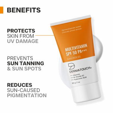 Dermatouch: Multivitamin SPF 50 PA+++ Sunscreen Gel 30 g