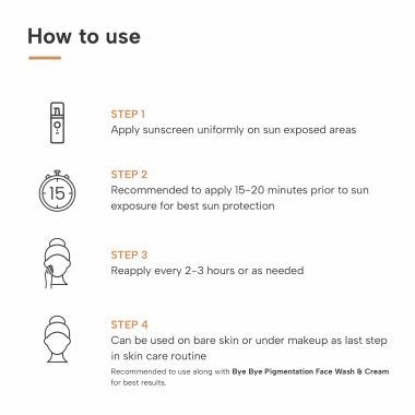 Dermatouch: BYE BYE PIGMENTATION SUNSCREEN SPF 50 PA++++ 50G