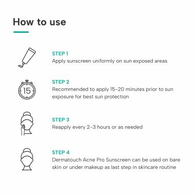 Dermatouch: Acne Pro SPF 50 PA+++ Sunscreen 30gm