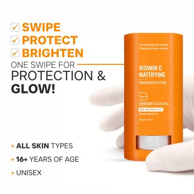 Dermatouch: Vitamin C Mattifying Sunscreen Stick 20G