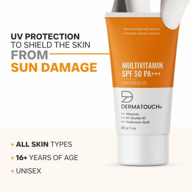 Dermatouch: Multivitamin SPF 50 PA+++ Sunscreen Gel 30 g