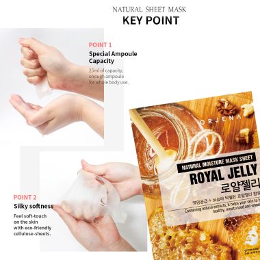 Orjena: Natural Moisture Royal Jelly Mask Sheet 23ml