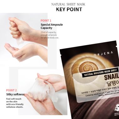 Orjena: Natural Moisture Snail Mask Sheet 23ml