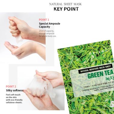 Orjena: Natural Moisture Green Tea Mask Sheet 23ml