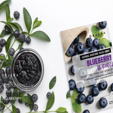Orjena: Natural Moisture Mask Sheet - Blueberry 23ml