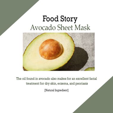 Orjena: Natural Moisture Avocado Mask Sheet 23ml