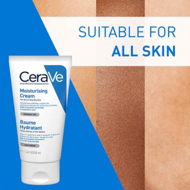 CeraVe: Moisturizing Cream For Dry To Very Dry Skin With Ceramides & Hyaluronic Acid 50ml