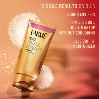 Lakme: Glycolic Illuminate Facewash with Glycolic Acid , 50g