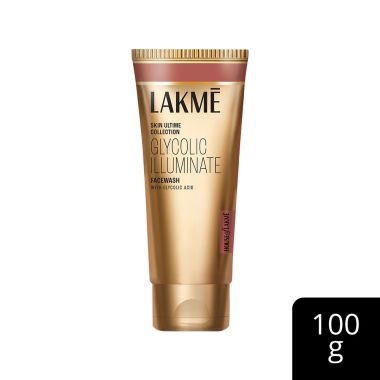 Lakme: Glycolic Illuminate Facewash with Glycolic Acid for Gentle Exfoliation & Illuminated Skin 100g