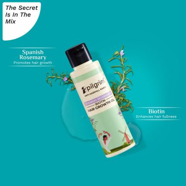 Pilgrim: Biotin Hair Growth Oil to Control Hair Fall -  100ml