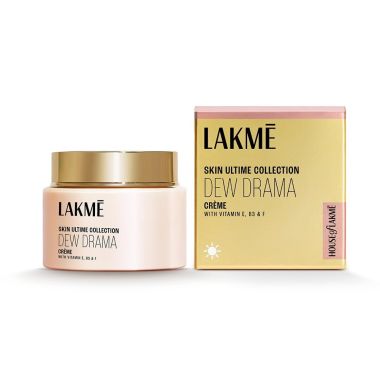 Lakme: Dew Drama Gel Creme, Pro-Ceramides, Vit E + Vit B3 + Vit F 50G