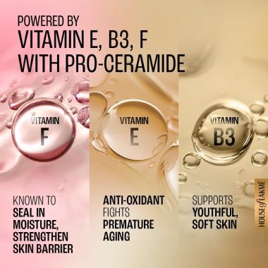 Lakme: Dew Drama Gel Creme, Pro-Ceramides, Vit E + Vit B3 + Vit F 50G