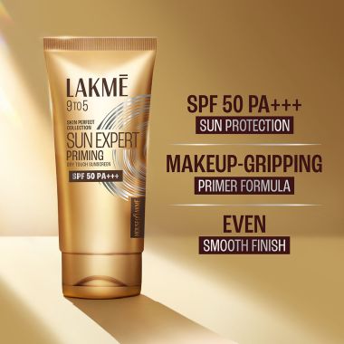 Lakme: Sun Expert Primer + Sunscreen, SPF 50 PA+++ for UVA/B