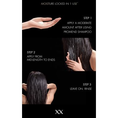 Nexxus: Promend Moisture Collagenizing Treatment Shampo 250 Ml + Mask 200 Ml + Serum 100 Ml Combo