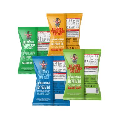 SuperYou: Multigrain Protein Chips - Assorted(Pack of 10) | 10g Protein, 3g Fiber, No Added Sugar, No Palm Oil, Baked