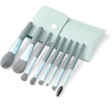 Kindlife: 8 Pcs Brush Set With Pouch