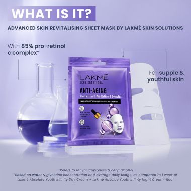 Lakme: Skin Solutions Sheet Mask Brightening ,  25ml