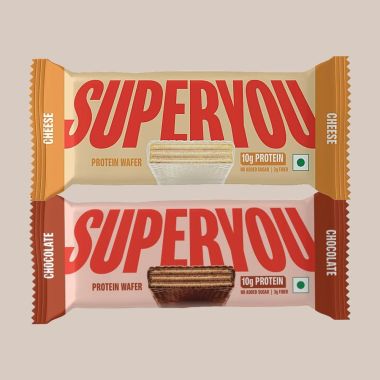 SuperYou: Snack Switch-Up: Choco & Cheese Combo(Pack of 10 each) | 10g Protein, 3g Fiber, No Added Sugar 400g