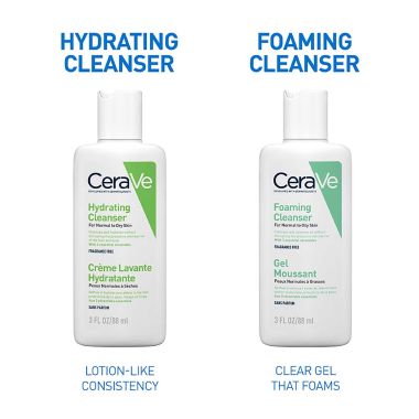 CeraVe: Foaming Cleanser Face Wash For Oily Skin With Hyaluronic Acid, Ceramides & Niacinamide 88ml